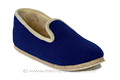 Charentaises bleu saphir semelle plastifiée